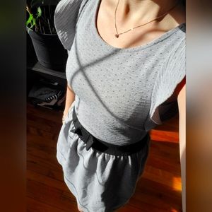 Grey dress with points